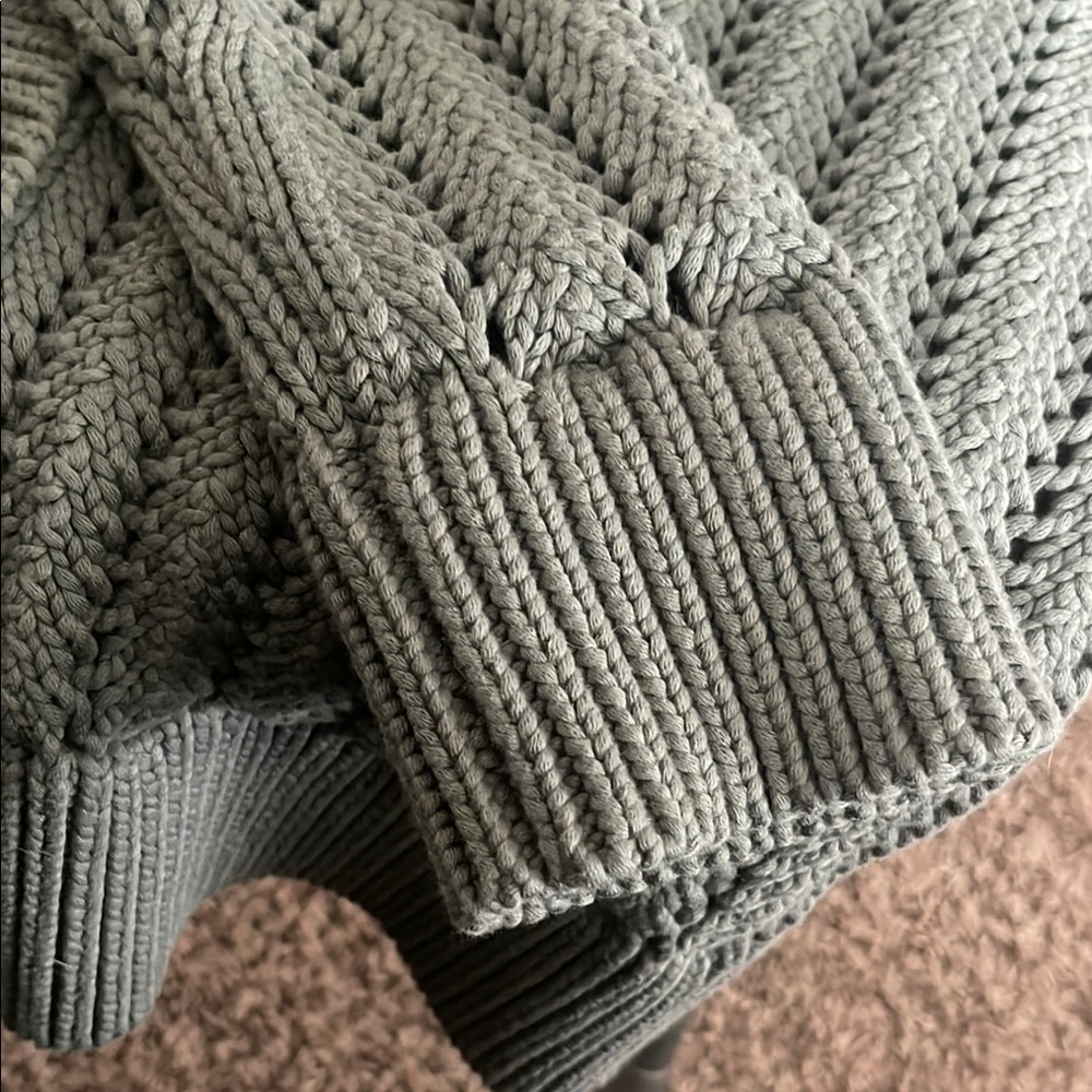Cozy Olive Green Cardigan Sweater - Picture 4 of 15